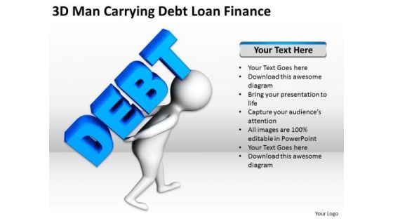 Business Persons 3d Man Carrying Debt Loan Finance PowerPoint Templates Business Persons 3d Man Carrying Debt Loan Finance PowerPoint Templates