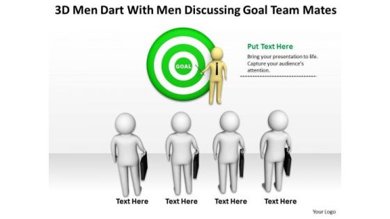 Business Persons 3d Men Dart With Discussing Goal Team Mates PowerPoint Templates Business Persons 3d Men Dart With Discussing Goal Team Mates PowerPoint Templates