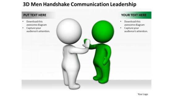 Business Persons 3d Men Handshake Communication Leadership PowerPoint Slides Business Persons 3d Men Handshake Communication Leadership PowerPoint Slides
