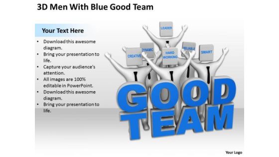 Business Persons 3d Men With Blue Good Team PowerPoint Templates Ppt Backgrounds For Slides Business Persons 3d Men With Blue Good Team PowerPoint Templates Ppt Backgrounds For Slides