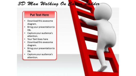 Business Plan And Strategy 3d Man Walking On Career Ladder Characters Business Plan And Strategy 3d Man Walking On Career Ladder Characters