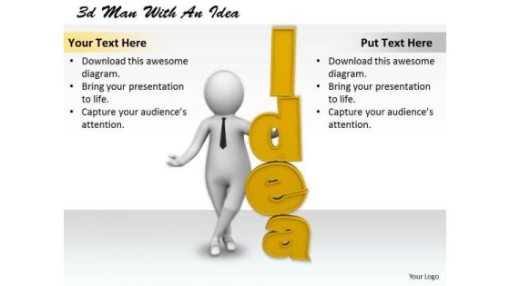 Business Planning Strategy 3d Man With Idea Basic Concepts Business Planning Strategy 3d Man With Idea Basic Concepts