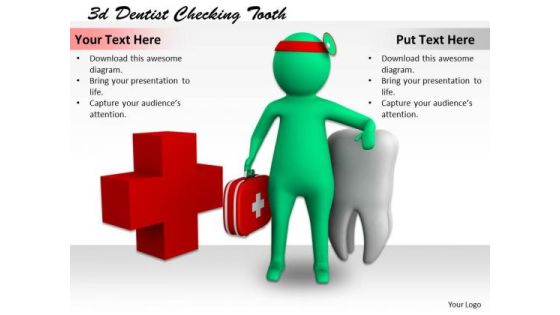 Business Policy And Strategy 3d Dentist Checking Tooth Characters Business Policy And Strategy 3d Dentist Checking Tooth Characters
