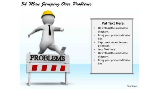 Business Policy And Strategy 3d Man Jumping Over Problems Adaptable Concepts Business Policy And Strategy 3d Man Jumping Over Problems Adaptable Concepts