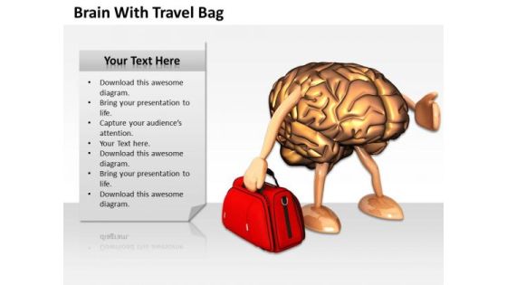 Business Policy And Strategy Brain With Travel Bag Stock Photos Business Policy And Strategy Brain With Travel Bag Stock Photos