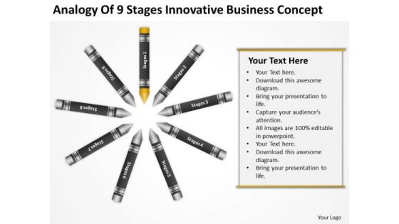 Business Power Point Analogy Of 9 Stages Innovative Concept Ppt PowerPoint Templates