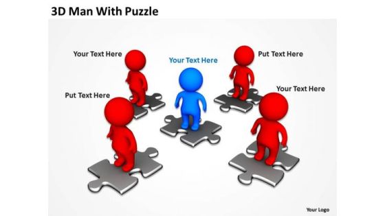 Business PowerPoint Examples 3d Man With Puzzle Templates Business PowerPoint Examples 3d Man With Puzzle Templates