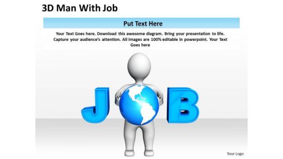 Business Process Diagrams 3d Man With Job PowerPoint Slides Business Process Diagrams 3d Man With Job PowerPoint Slides