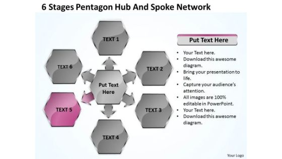 Business Process Flow Chart Example Stages Pentagon Hub And Spoke Network Ppt PowerPoint Templates Business Process Flow Chart Example Stages Pentagon Hub And Spoke Network Ppt PowerPoint Templates