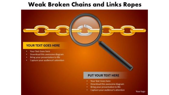 Business Process PowerPoint Templates Business Weak Broken Chains And Links Ropes Ppt Slides Business Process PowerPoint Templates Business Weak Broken Chains And Links Ropes Ppt Slides