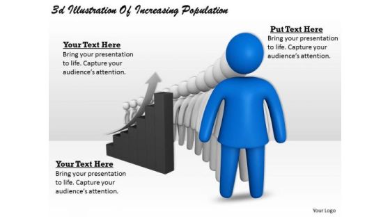 Business Process Strategy 3d Illustration Of Increasing Population Character Models Business Process Strategy 3d Illustration Of Increasing Population Character Models
