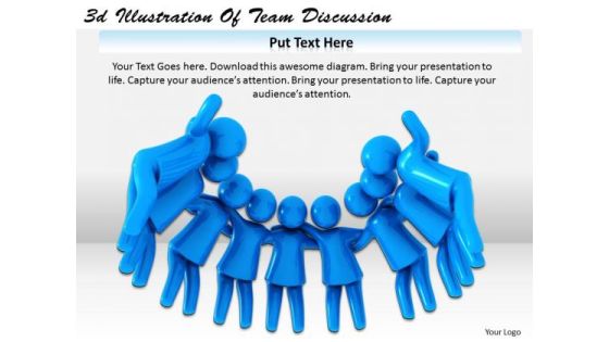 Business Process Strategy 3d Illustration Of Team Discussion Character Models Business Process Strategy 3d Illustration Of Team Discussion Character Models