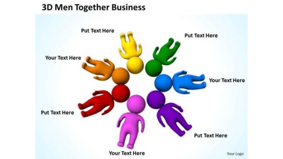 Business Processes 3d Men Together Free PowerPoint Templates Slides