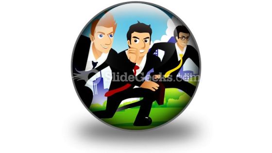 Business Race Finish PowerPoint Icon C Business Race Finish PowerPoint Icon C
