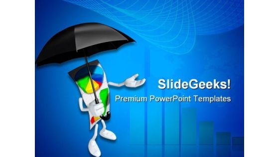 Business Report With Umbrella Success PowerPoint Templates And PowerPoint Backgrounds 0611 Business Report With Umbrella Success PowerPoint Templates And PowerPoint Backgrounds 0611