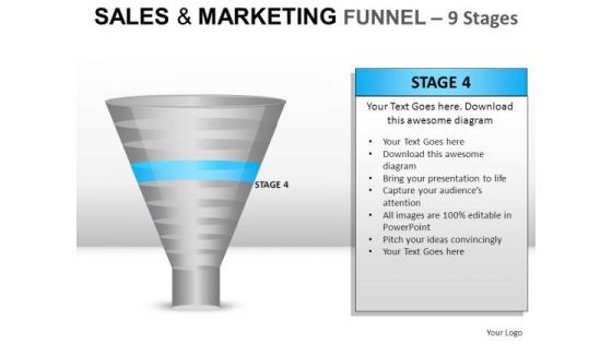 Business Sales And Marketing Funnel 9 PowerPoint Slides And Ppt Diagram Templates