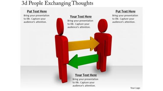 Business Strategy 3d People Exchanging Thoughts Adaptable Concepts Business Strategy 3d People Exchanging Thoughts Adaptable Concepts