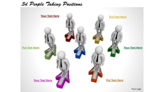 Business Strategy Concepts 3d People Taking Positions Adaptable Business Strategy Concepts 3d People Taking Positions Adaptable