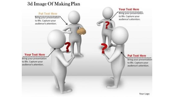 Business Strategy Consultant 3d Image Of Making Plan Concept Statement
