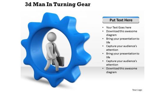 Business Strategy Consultants 3d Man Turning Gear Concept Statement Business Strategy Consultants 3d Man Turning Gear Concept Statement