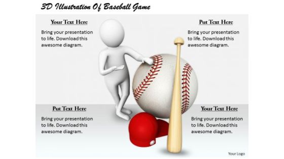 Business Strategy Development 3d Illustration Of Baseball Game Concept Statement Business Strategy Development 3d Illustration Of Baseball Game Concept Statement