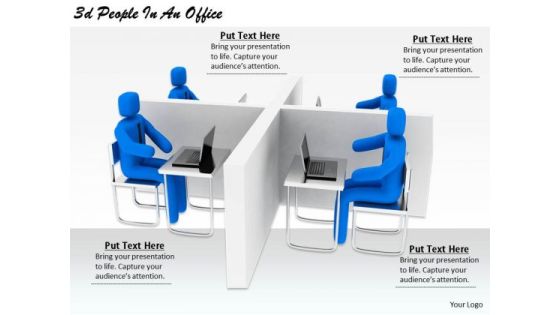 Business Strategy Execution 3d People An Office Concept Statement