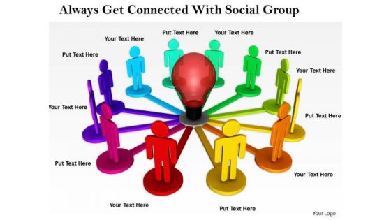 Business Strategy Execution Always Get Connected With Social Group 3d Characters Business Strategy Execution Always Get Connected With Social Group 3d Characters