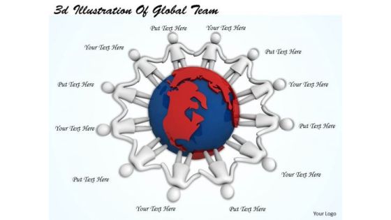 Business Strategy Formulation 3d Illustration Of Global Team Concept Statement