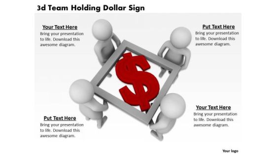 Business Strategy Innovation 3d Team Holding Dollar Sign Adaptable Concepts Business Strategy Innovation 3d Team Holding Dollar Sign Adaptable Concepts