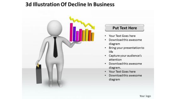 Business Strategy Plan 3d Illustration Of Decline Concepts Business Strategy Plan 3d Illustration Of Decline Concepts