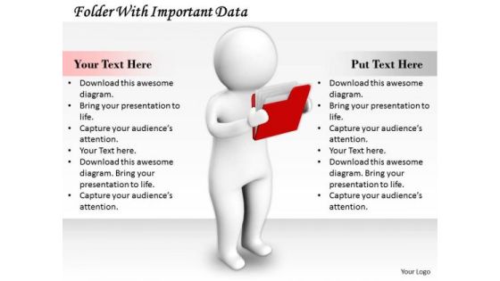 Business Strategy Process Folder With Important Data Concept Statement Business Strategy Process Folder With Important Data Concept Statement