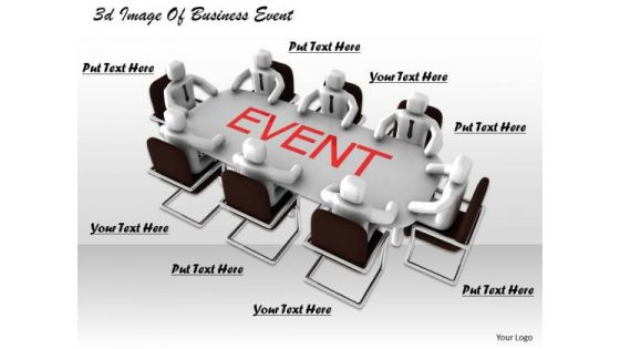 Business Strategy Review 3d Image Of Event Character Models