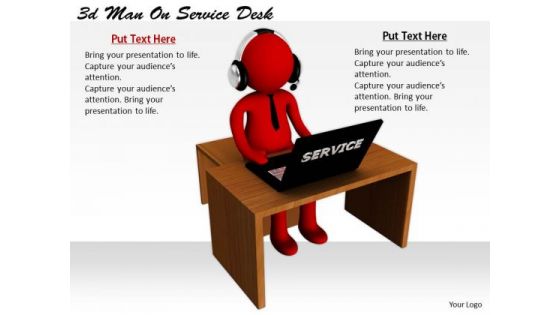 Business Strategy Review 3d Man On Service Desk Character Models Business Strategy Review 3d Man On Service Desk Character Models