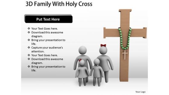 Business Unit Strategy 3d Family With Holy Cross Concept Business Unit Strategy 3d Family With Holy Cross Concept