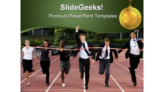 Business Winner Sports PowerPoint Template 1010 Business Winner Sports PowerPoint Template 1010