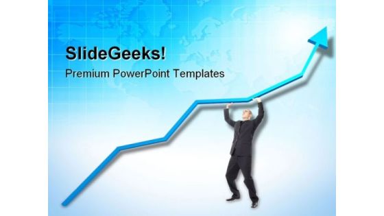 Businessman Holding Up Graph Marketing PowerPoint Templates And PowerPoint Backgrounds 0511 Businessman Holding Up Graph Marketing PowerPoint Templates And PowerPoint Backgrounds 0511