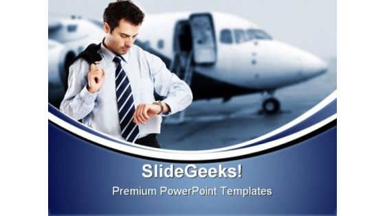 Busy Businessman Travel PowerPoint Templates And PowerPoint Backgrounds 1011 Busy Businessman Travel PowerPoint Templates And PowerPoint Backgrounds 1011