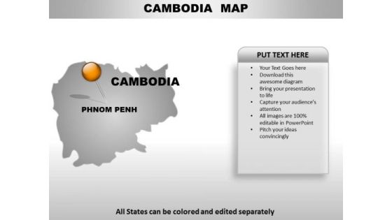 Camodia Country PowerPoint Maps