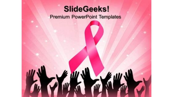 Cancer Ribbon People PowerPoint Templates And PowerPoint Themes 0812 Cancer Ribbon People PowerPoint Templates And PowerPoint Themes 0812