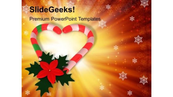 Candies With Flowers Decoration Holidays PowerPoint Templates Ppt Backgrounds For Slides 1212