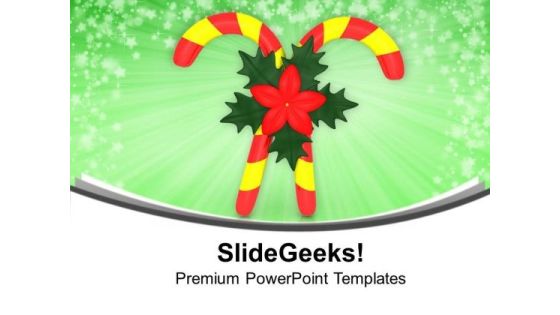 Candy For Christmas Celebration PowerPoint Templates Ppt Backgrounds For Slides 0613 Candy For Christmas Celebration PowerPoint Templates Ppt Backgrounds For Slides 0613