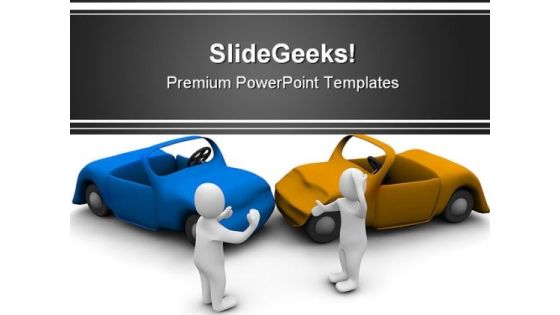 Car Accident Travel PowerPoint Template 0910 Car Accident Travel PowerPoint Template 0910