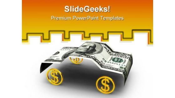 Car Dollar Money PowerPoint Templates And PowerPoint Backgrounds 0211