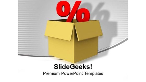Cardboard With Percent Sign Business PowerPoint Templates Ppt Backgrounds For Slides 1212 Cardboard With Percent Sign Business PowerPoint Templates Ppt Backgrounds For Slides 1212