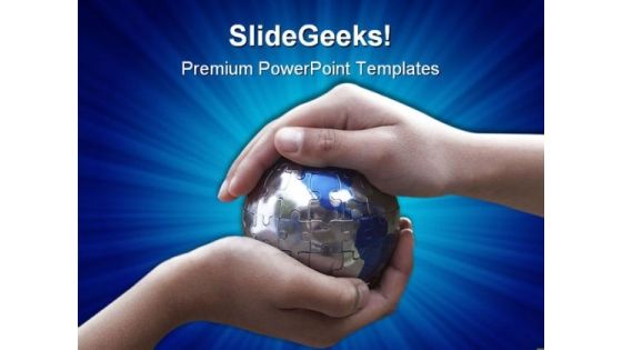 Caring For Earth Globe PowerPoint Themes And PowerPoint Slides 0511 Caring For Earth Globe PowerPoint Themes And PowerPoint Slides 0511