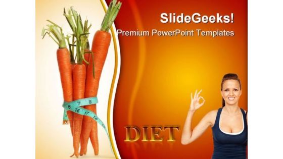 Carrots For Diet Health PowerPoint Templates And PowerPoint Backgrounds 0311 Carrots For Diet Health PowerPoint Templates And PowerPoint Backgrounds 0311