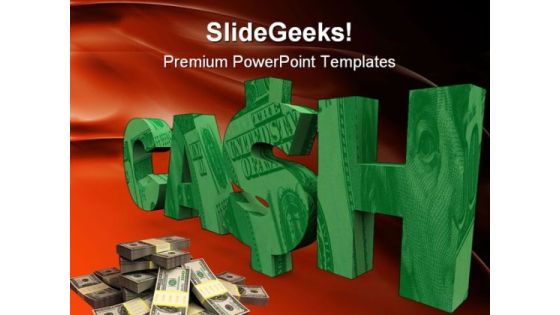 Cash Money PowerPoint Themes And PowerPoint Slides 0511