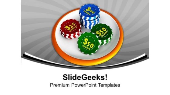 Casino Chip Icon Gambling PowerPoint Templates Ppt Backgrounds For Slides 0213 Casino Chip Icon Gambling PowerPoint Templates Ppt Backgrounds For Slides 0213