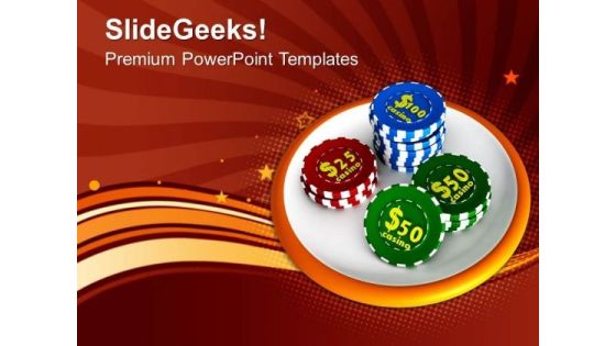 Casino Chips Gambling Save Money PowerPoint Templates Ppt Backgrounds For Slides 0313 Casino Chips Gambling Save Money PowerPoint Templates Ppt Backgrounds For Slides 0313