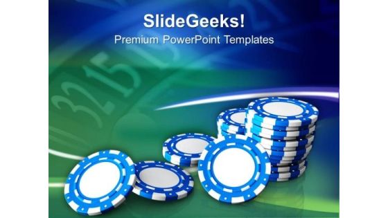 Casino Chips Theme Game PowerPoint Templates Ppt Backgrounds For Slides 0413